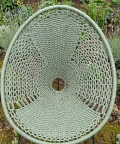 Hand-Woven Rope Egg Chair