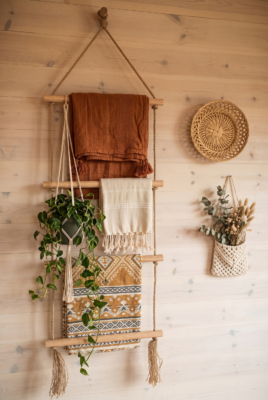 Wooden Bathroom Towel Ladder